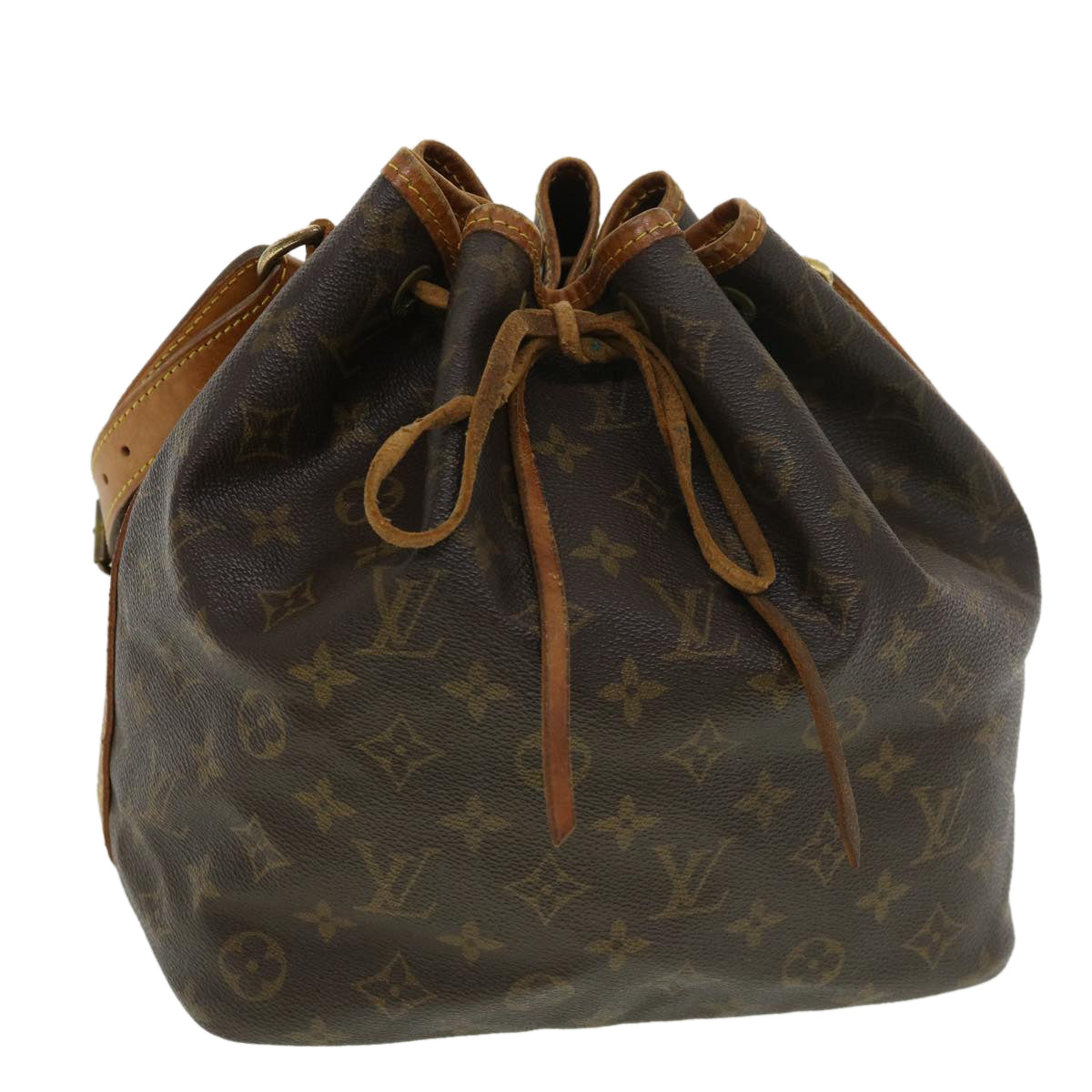 LOUIS VUITTON Monogram Petit Noe Shoulder Bag M42226 LV Auth rd4627