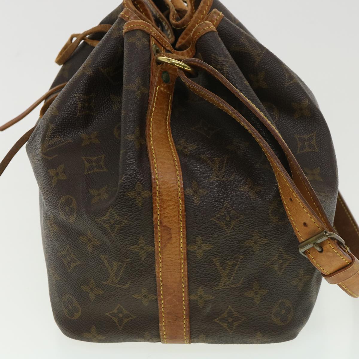 LOUIS VUITTON Monogram Petit Noe Shoulder Bag M42226 LV Auth rd4627