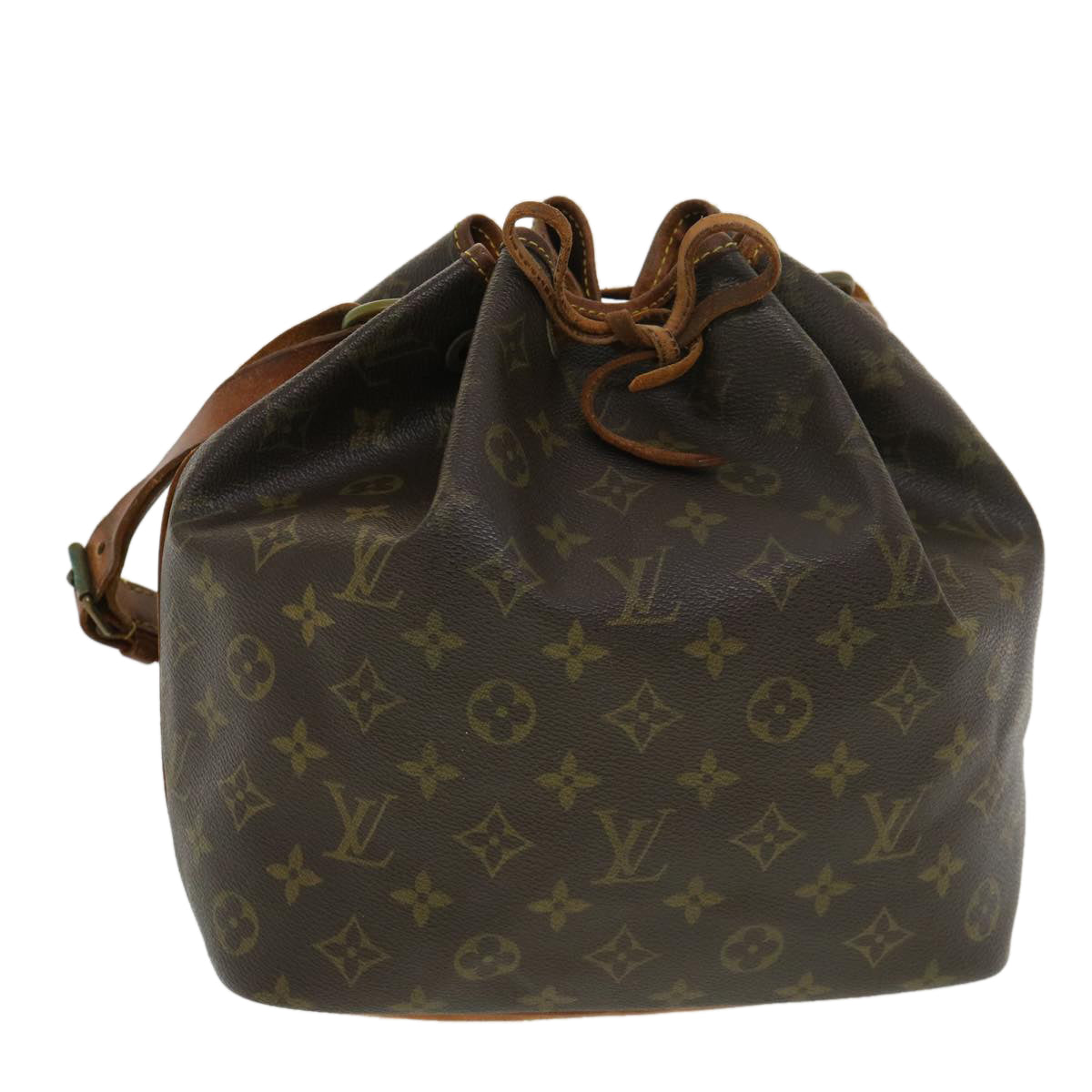 LOUIS VUITTON Monogram Petit Noe Shoulder Bag M42226 LV Auth rd4656