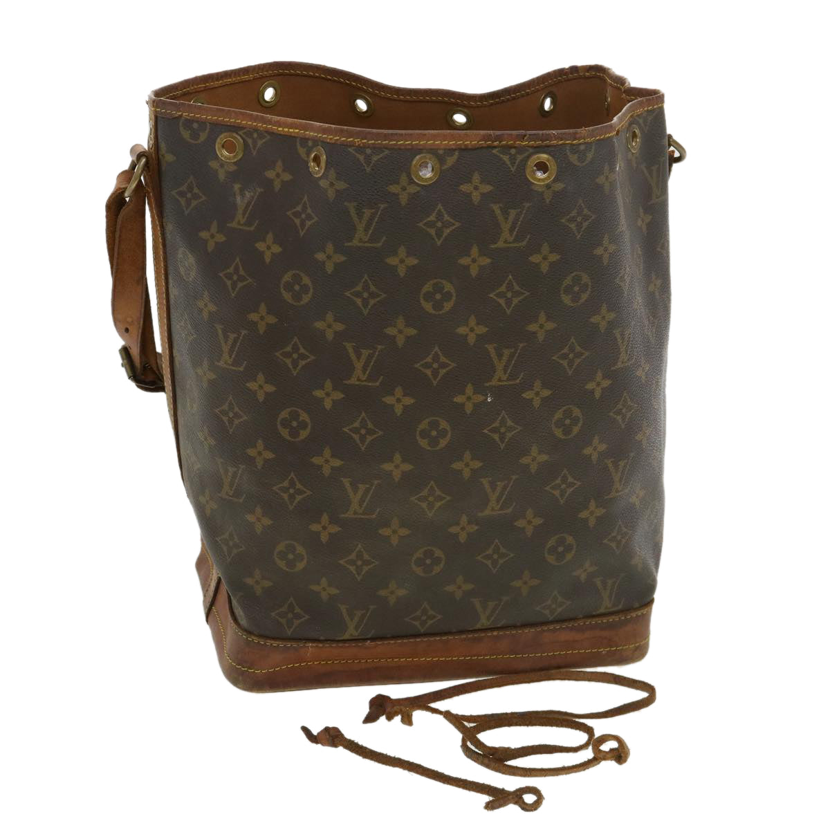 LOUIS VUITTON Monogram Noe Shoulder Bag M42224 LV Auth rd4669