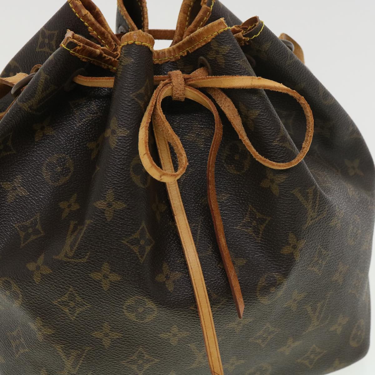 LOUIS VUITTON Monogram Petit Noe Shoulder Bag M42226 LV Auth rd4670