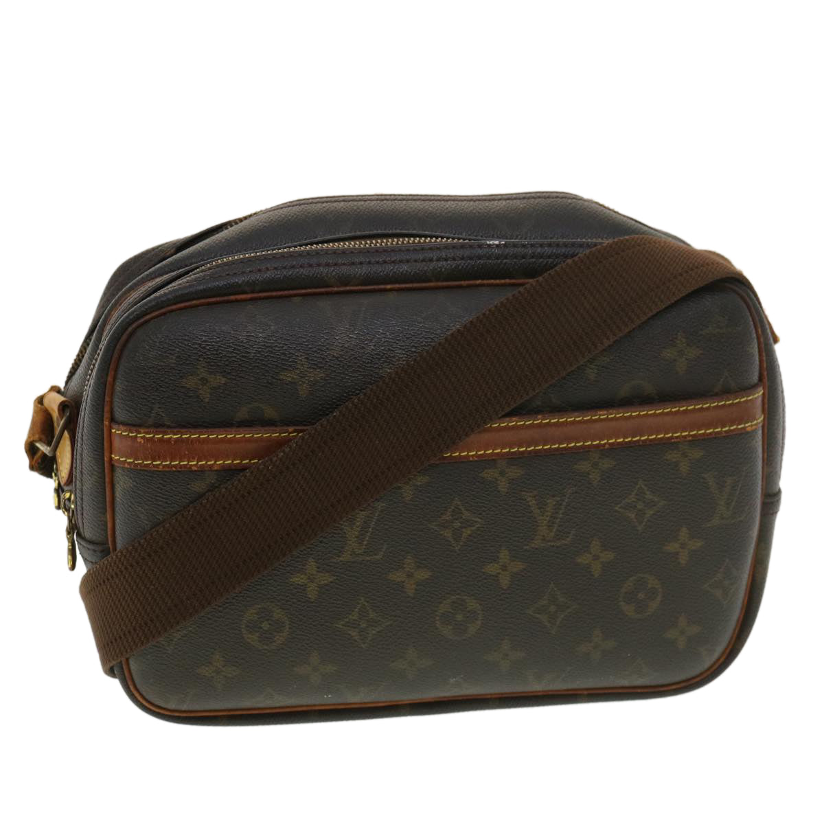 LOUIS VUITTON Monogram Reporter PM Shoulder Bag M45254 LV Auth rd4672