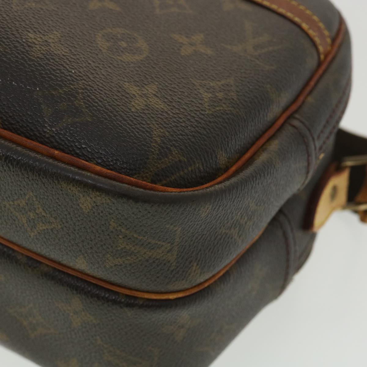 LOUIS VUITTON Monogram Reporter PM Shoulder Bag M45254 LV Auth rd4672