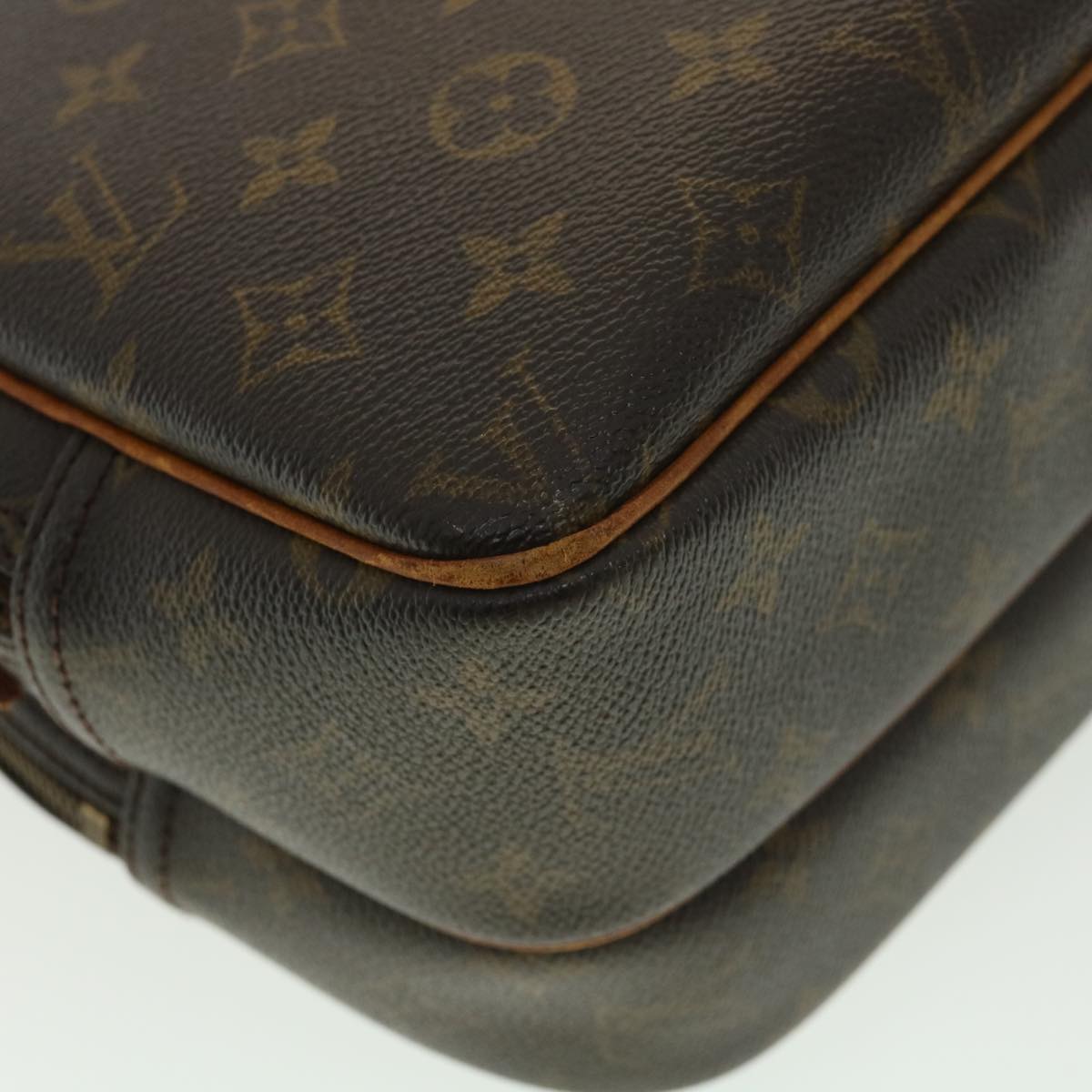 LOUIS VUITTON Monogram Reporter PM Shoulder Bag M45254 LV Auth rd4672