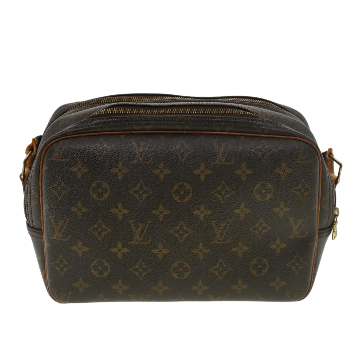 LOUIS VUITTON Monogram Reporter PM Shoulder Bag M45254 LV Auth rd4672