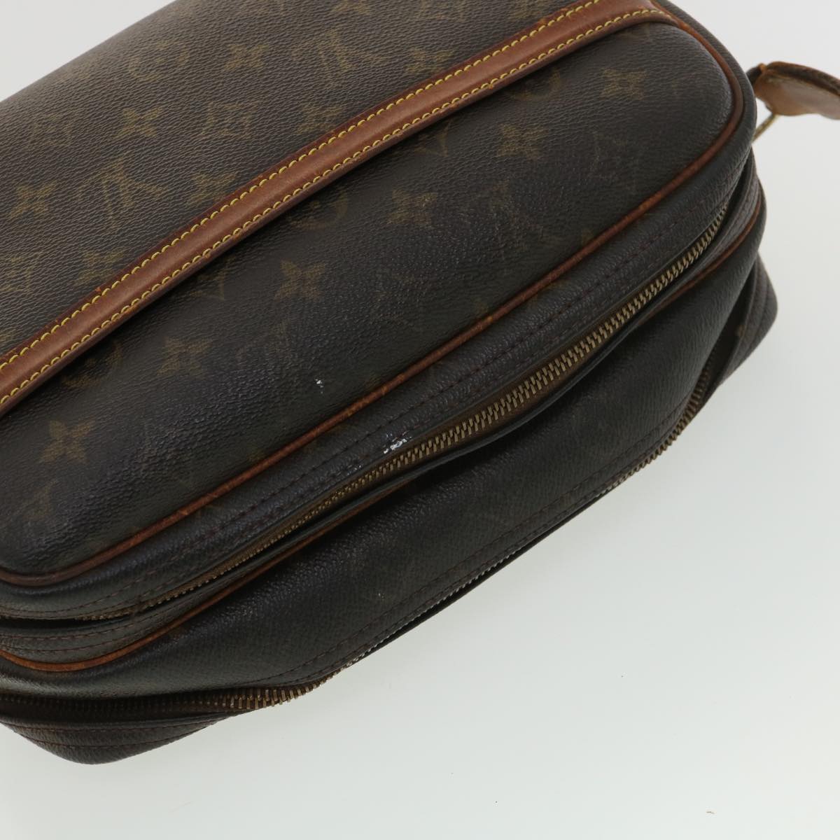 LOUIS VUITTON Monogram Reporter PM Shoulder Bag M45254 LV Auth rd4672