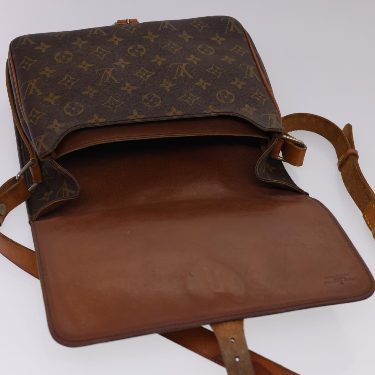 LOUIS VUITTON Monogram Cartouchiere GM Shoulder Bag Vintage M51252 Auth rd4696