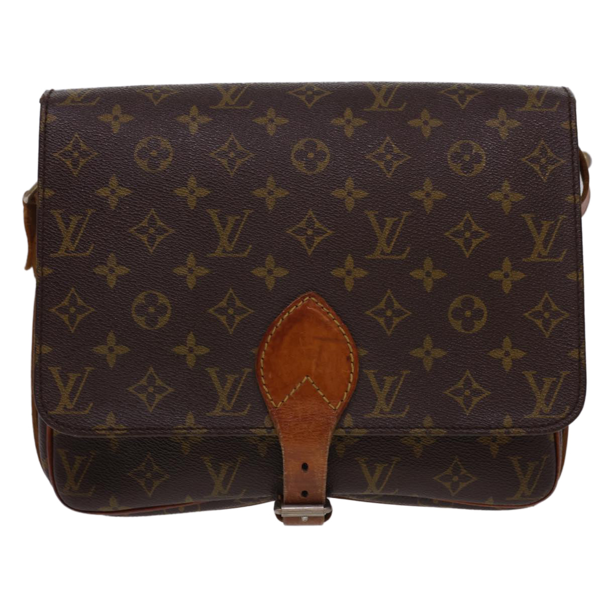 LOUIS VUITTON Monogram Cartouchiere GM Shoulder Bag Vintage M51252 Auth rd4696