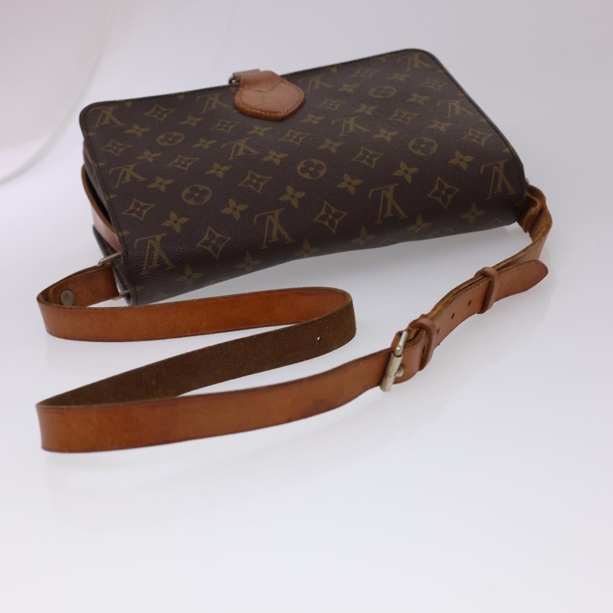 LOUIS VUITTON Monogram Cartouchiere GM Shoulder Bag Vintage M51252 Auth rd4696