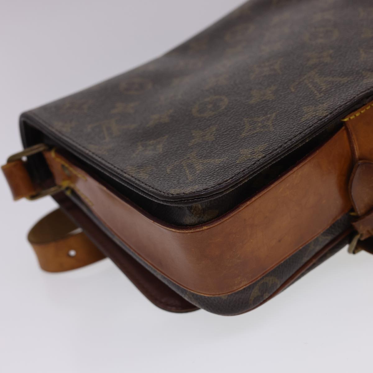 LOUIS VUITTON Monogram Cartouchiere MM Shoulder Bag M51253 LV Auth rd4699