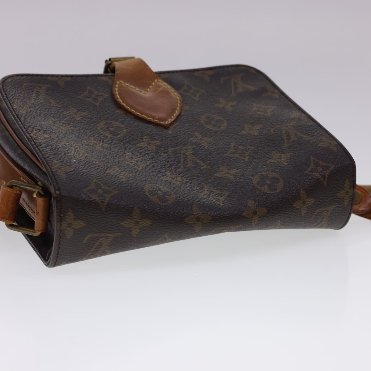 LOUIS VUITTON Monogram Cartouchiere MM Shoulder Bag M51253 LV Auth rd4699