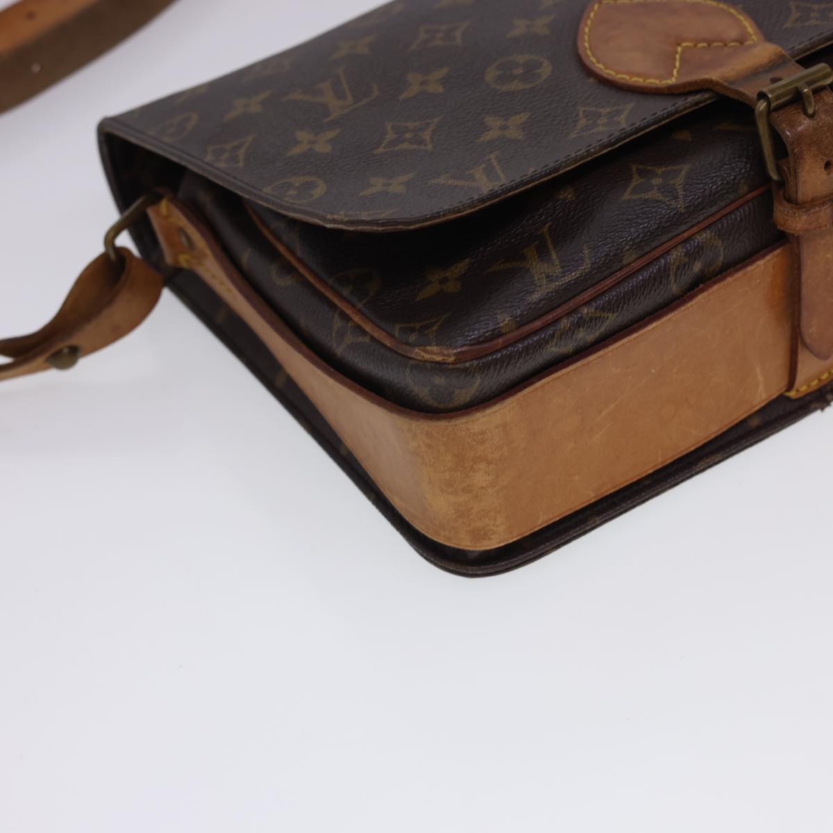 LOUIS VUITTON Monogram Cartouchiere GM Shoulder Bag M51252 LV Auth rd4702