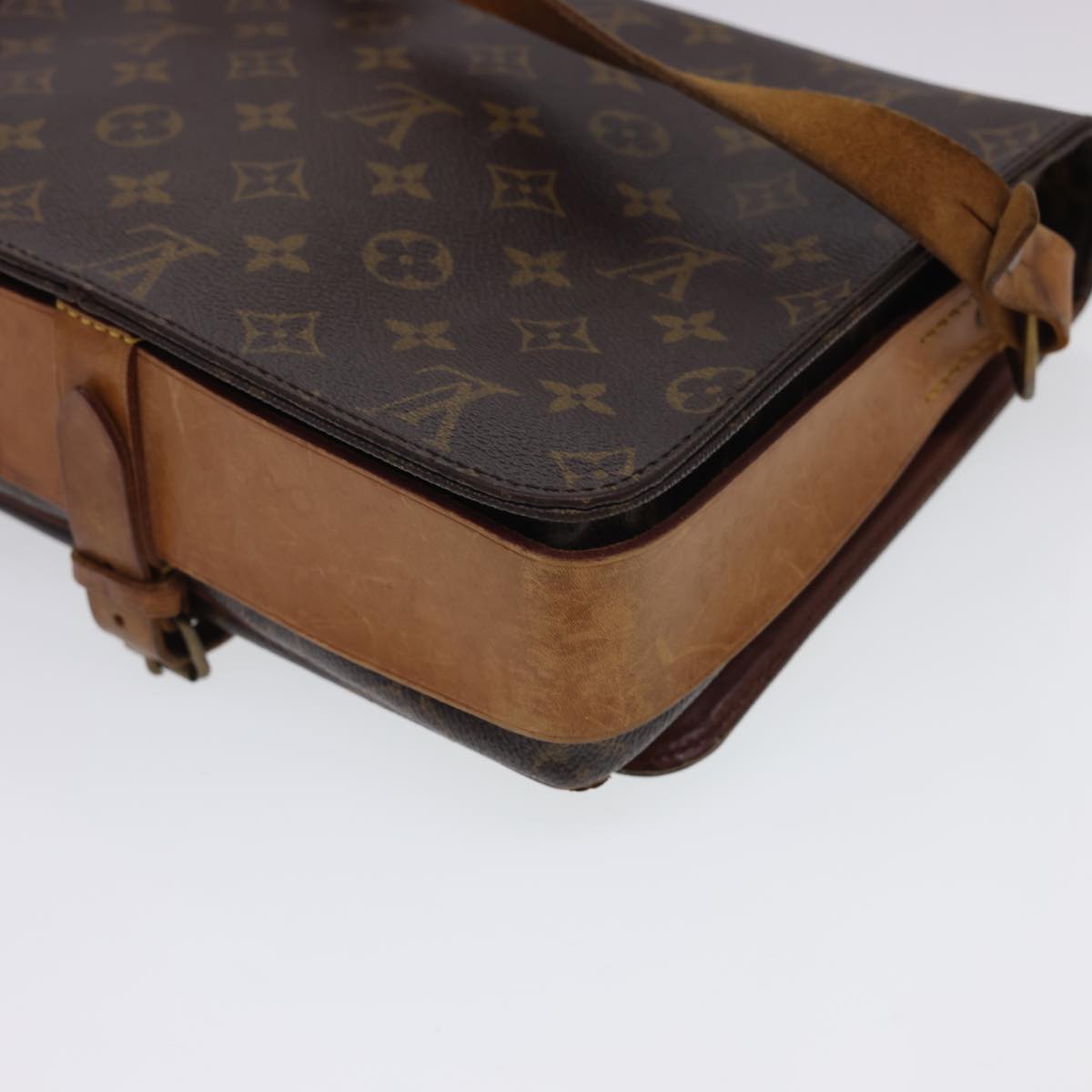 LOUIS VUITTON Monogram Cartouchiere GM Shoulder Bag M51252 LV Auth rd4702