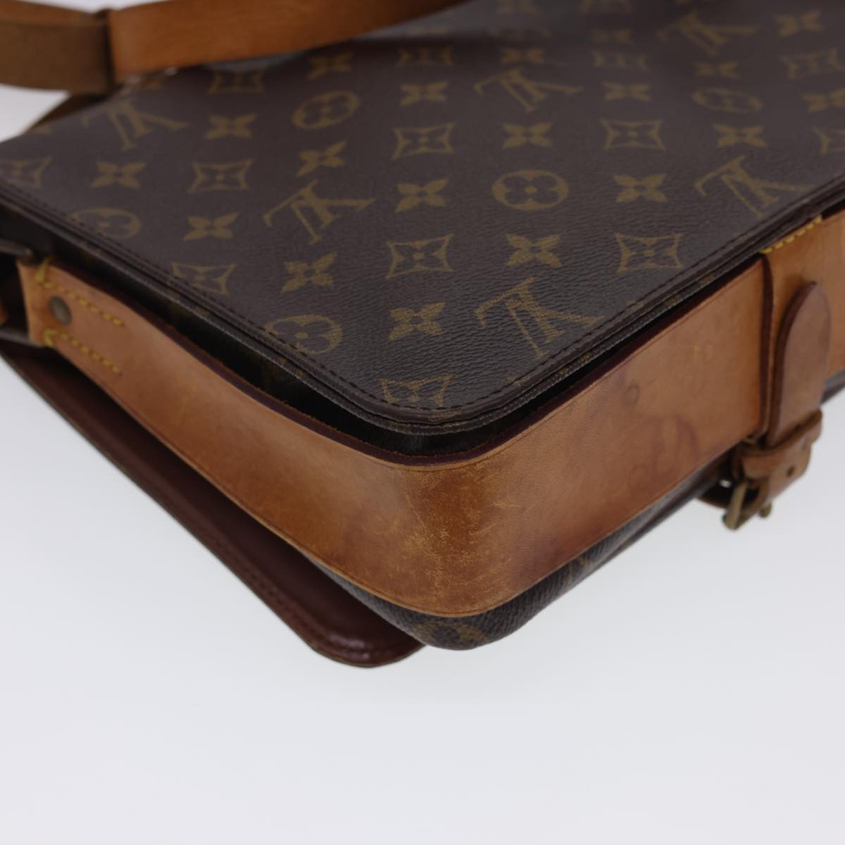 LOUIS VUITTON Monogram Cartouchiere GM Shoulder Bag M51252 LV Auth rd4702