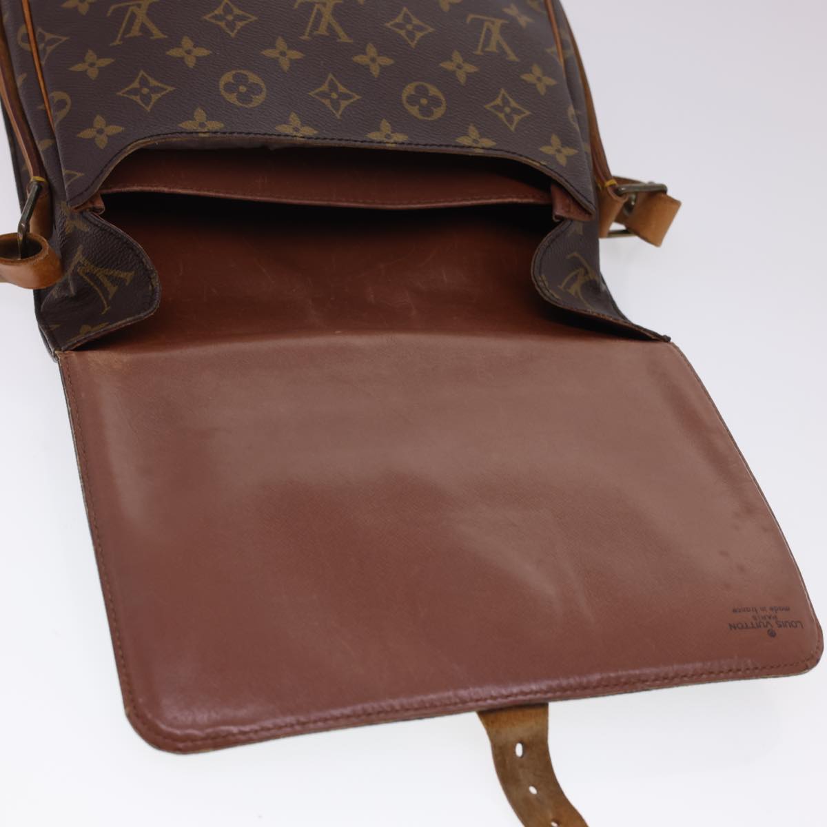 LOUIS VUITTON Monogram Cartouchiere GM Shoulder Bag M51252 LV Auth rd4702