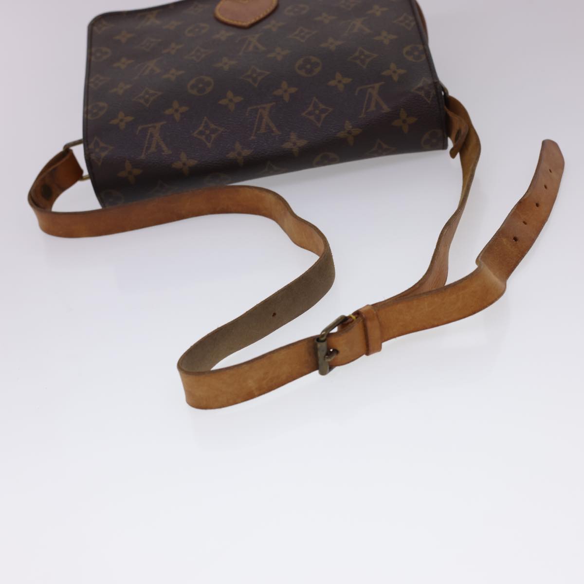 LOUIS VUITTON Monogram Cartouchiere GM Shoulder Bag M51252 LV Auth rd4702