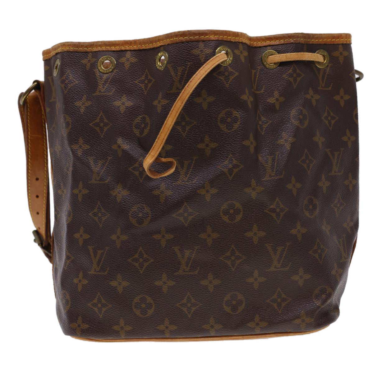 LOUIS VUITTON Monogram Petit Noe Shoulder Bag M42226 LV Auth rd4705