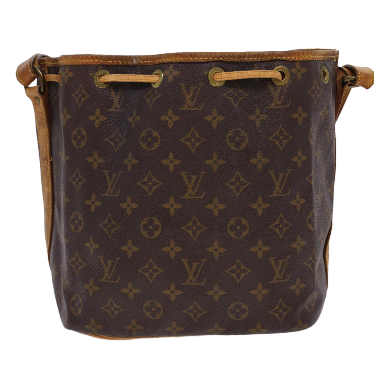 LOUIS VUITTON Monogram Petit Noe Shoulder Bag M42226 LV Auth rd4705