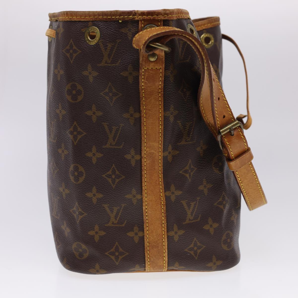 LOUIS VUITTON Monogram Petit Noe Shoulder Bag M42226 LV Auth rd4705