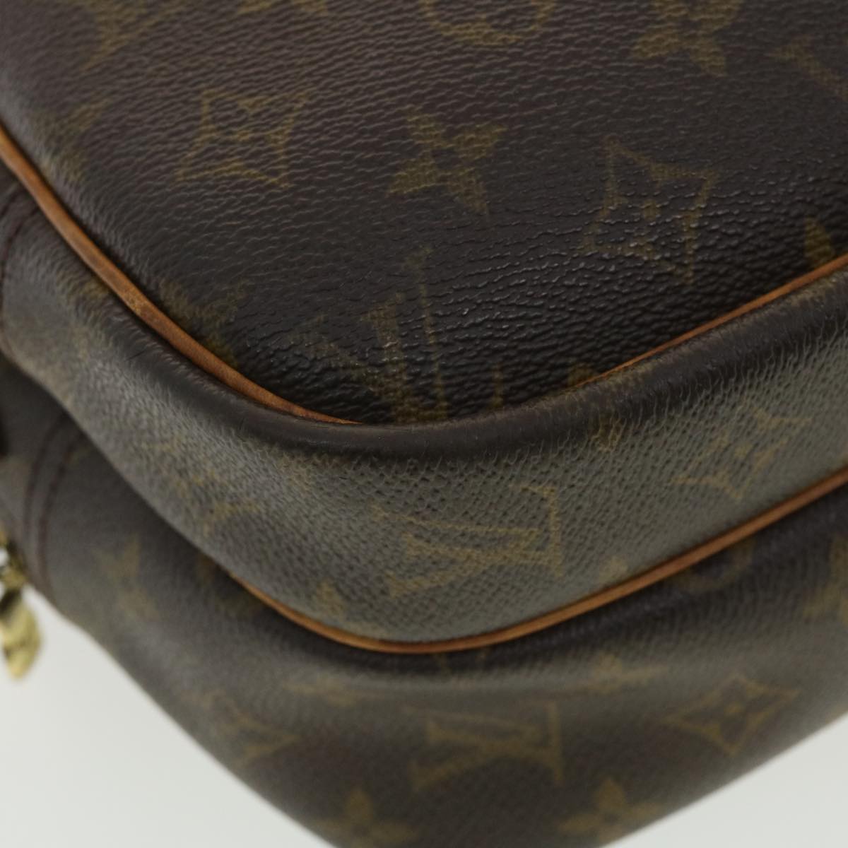 LOUIS VUITTON Monogram Reporter PM Shoulder Bag M45254 LV Auth rd4711