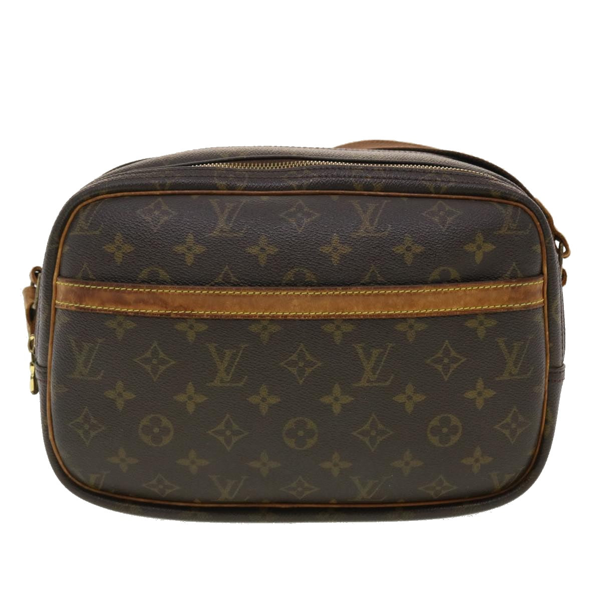 LOUIS VUITTON Monogram Reporter PM Shoulder Bag M45254 LV Auth rd4711