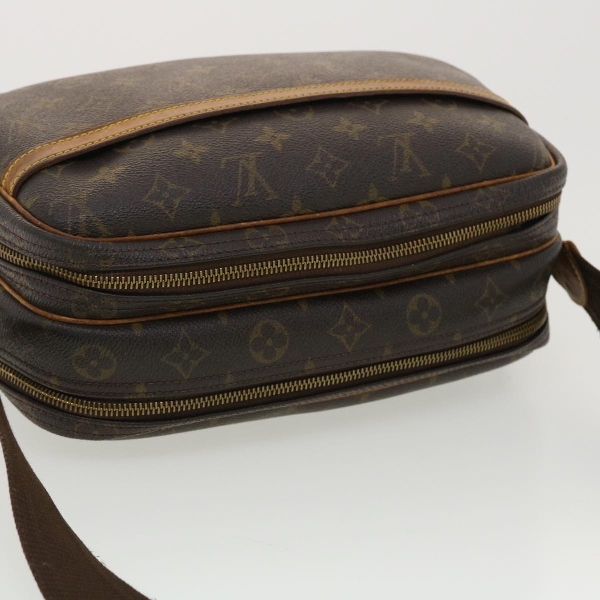 LOUIS VUITTON Monogram Reporter PM Shoulder Bag M45254 LV Auth rd4711