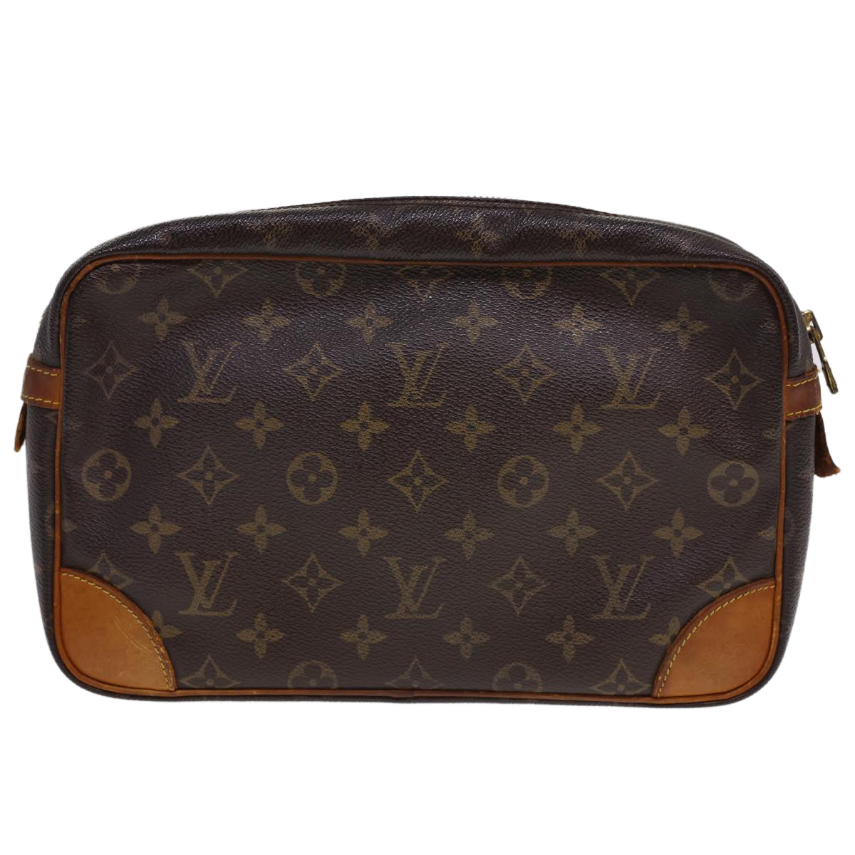 LOUIS VUITTON Monogram Compiegne 28 Clutch Bag M51845 LV Auth rd4714 - 0