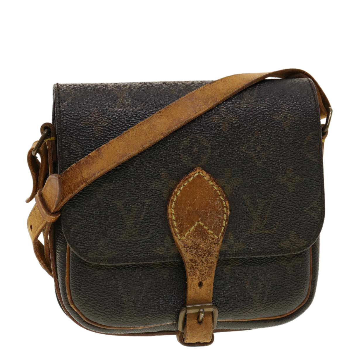 LOUIS VUITTON Monogram Cartouchiere PM Shoulder Bag M51254 LV Auth rd4717