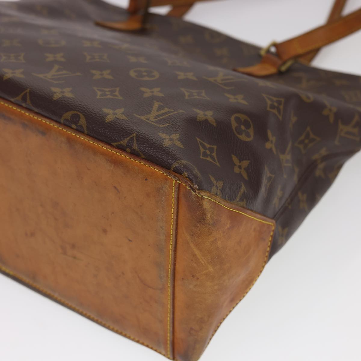 LOUIS VUITTON Monogram Cabas Mezzo Tote Bag M51151 LV Auth rd4729