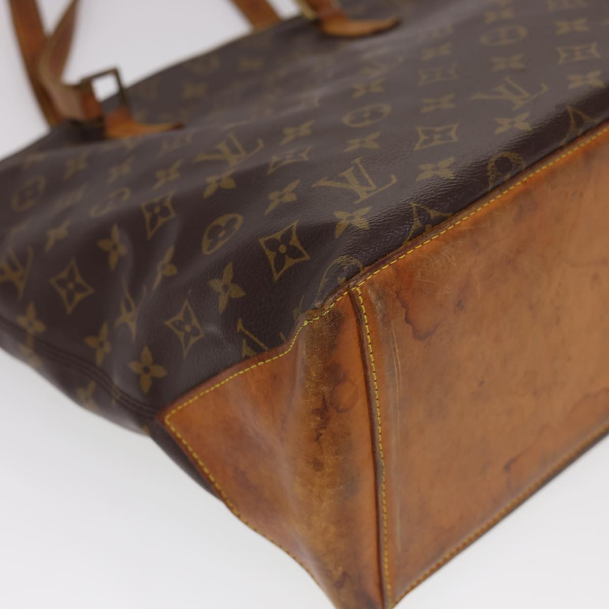 LOUIS VUITTON Monogram Cabas Mezzo Tote Bag M51151 LV Auth rd4729