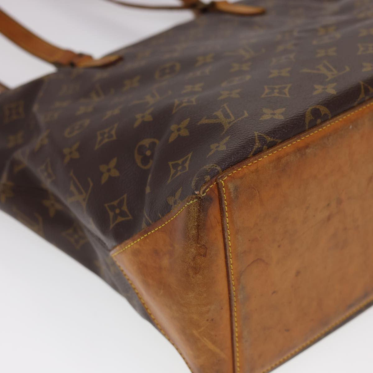 LOUIS VUITTON Monogram Cabas Mezzo Tote Bag M51151 LV Auth rd4729