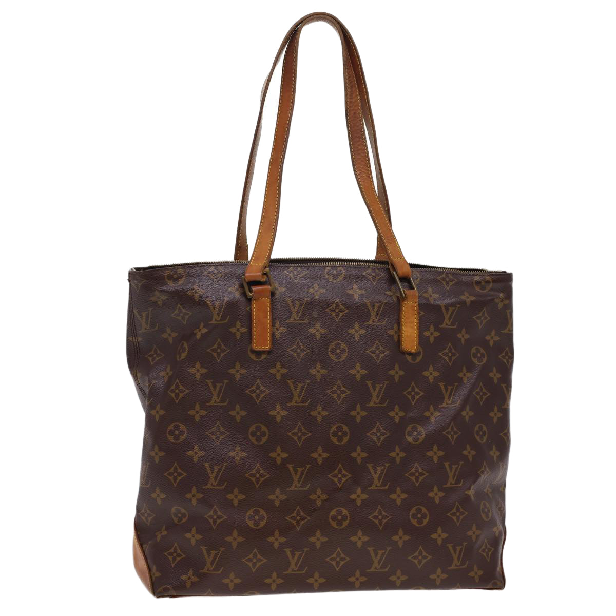 LOUIS VUITTON Monogram Cabas Mezzo Tote Bag M51151 LV Auth rd4729