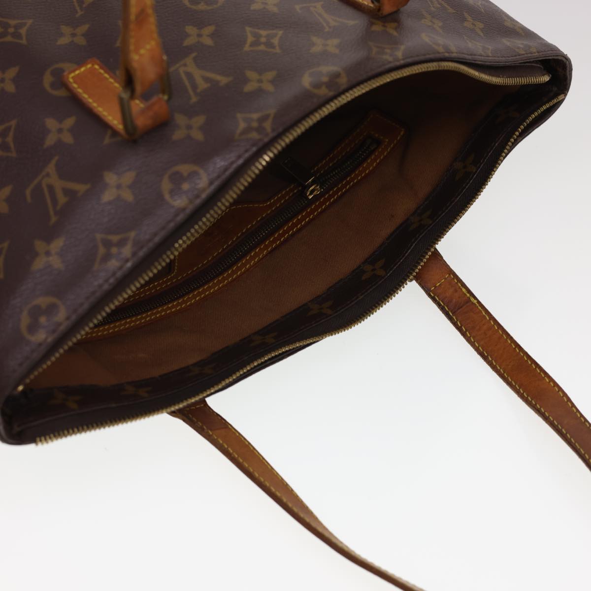 LOUIS VUITTON Monogram Cabas Mezzo Tote Bag M51151 LV Auth rd4729