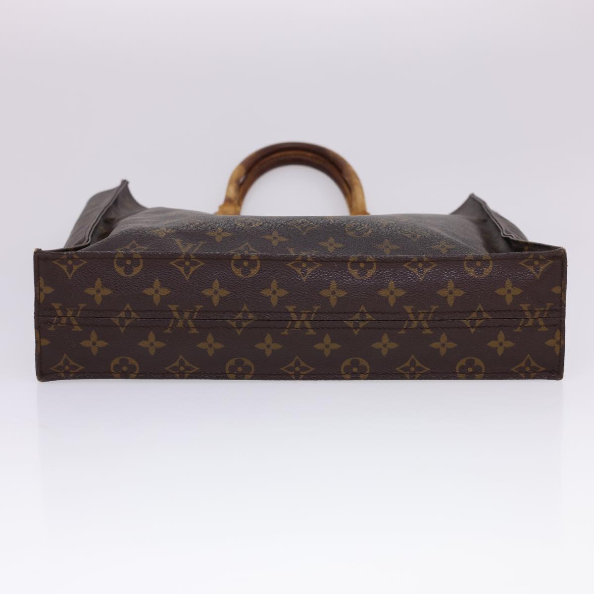 LOUIS VUITTON Monogram Sac Plat Hand Bag M51140 LV Auth rd4748