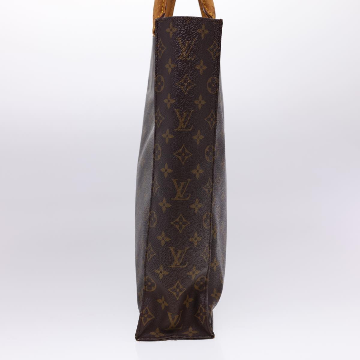 LOUIS VUITTON Monogram Sac Plat Hand Bag M51140 LV Auth rd4748