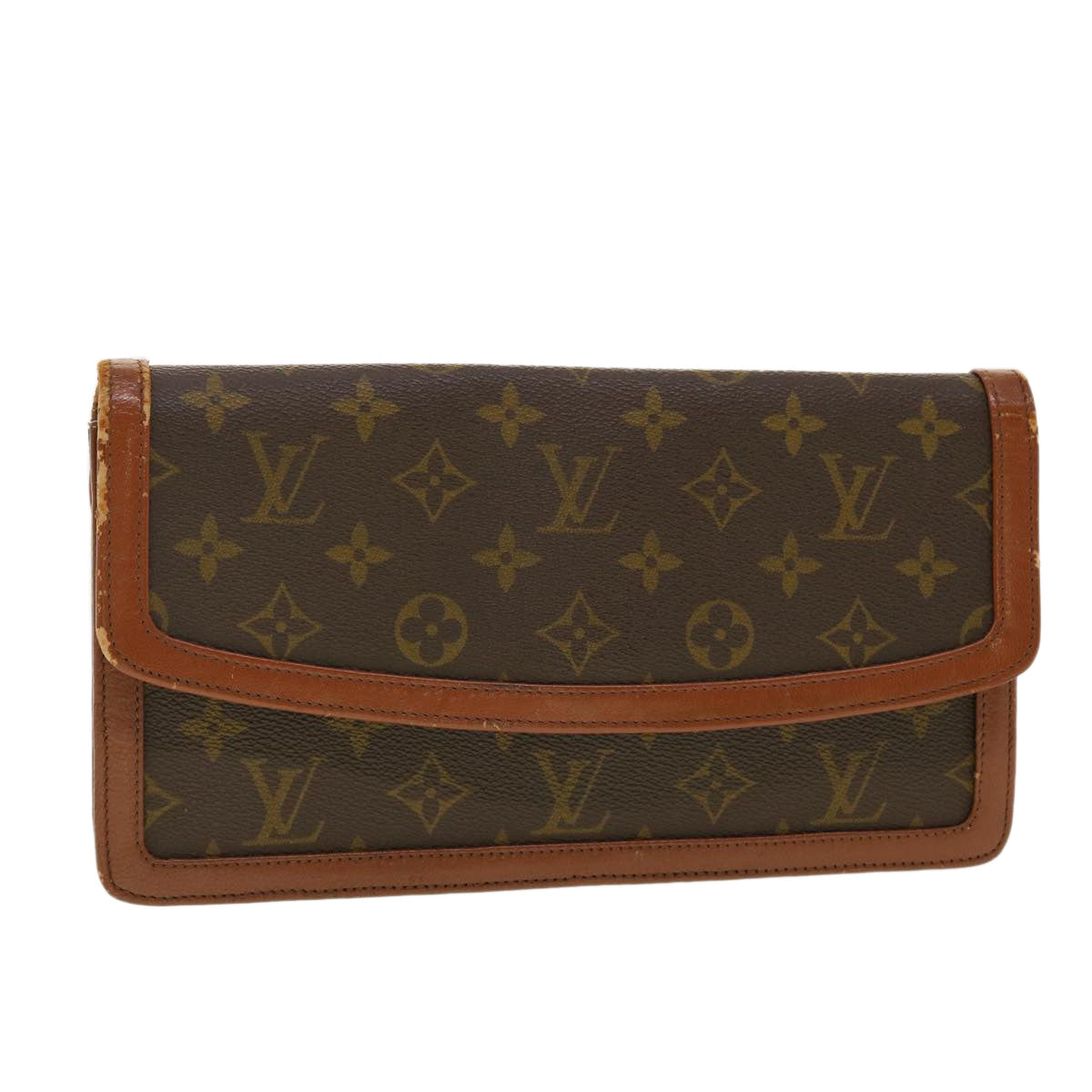 LOUIS VUITTON Monogram Pochette Dam PM Clutch Bag M51812 LV Auth rd4764