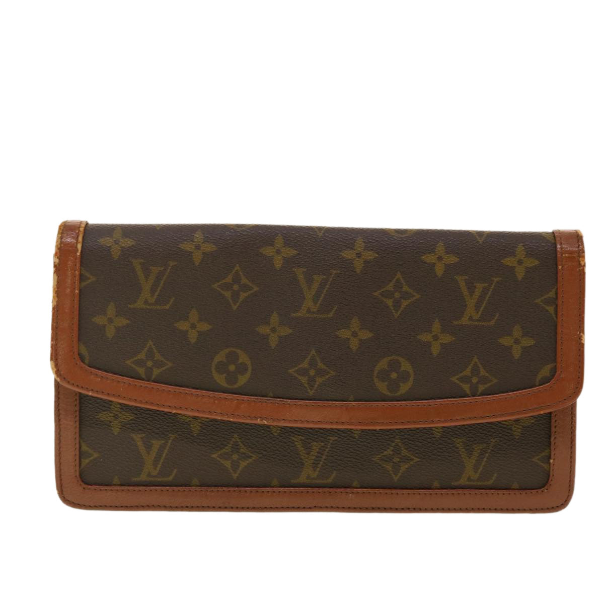 LOUIS VUITTON Monogram Pochette Dam PM Clutch Bag M51812 LV Auth rd4764