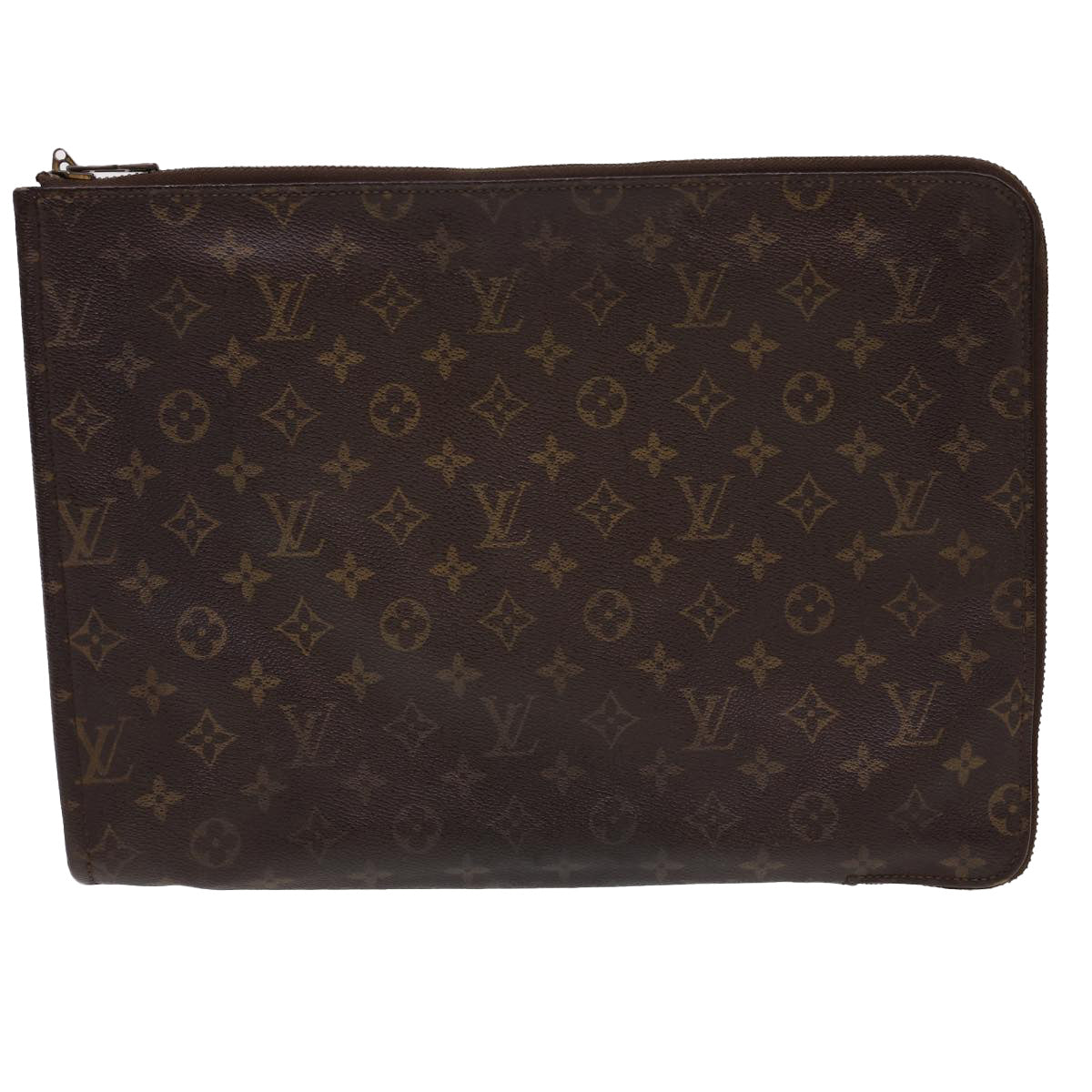 LOUIS VUITTON Monogram Poche Document Briefcase M53400 LV Auth rd4765