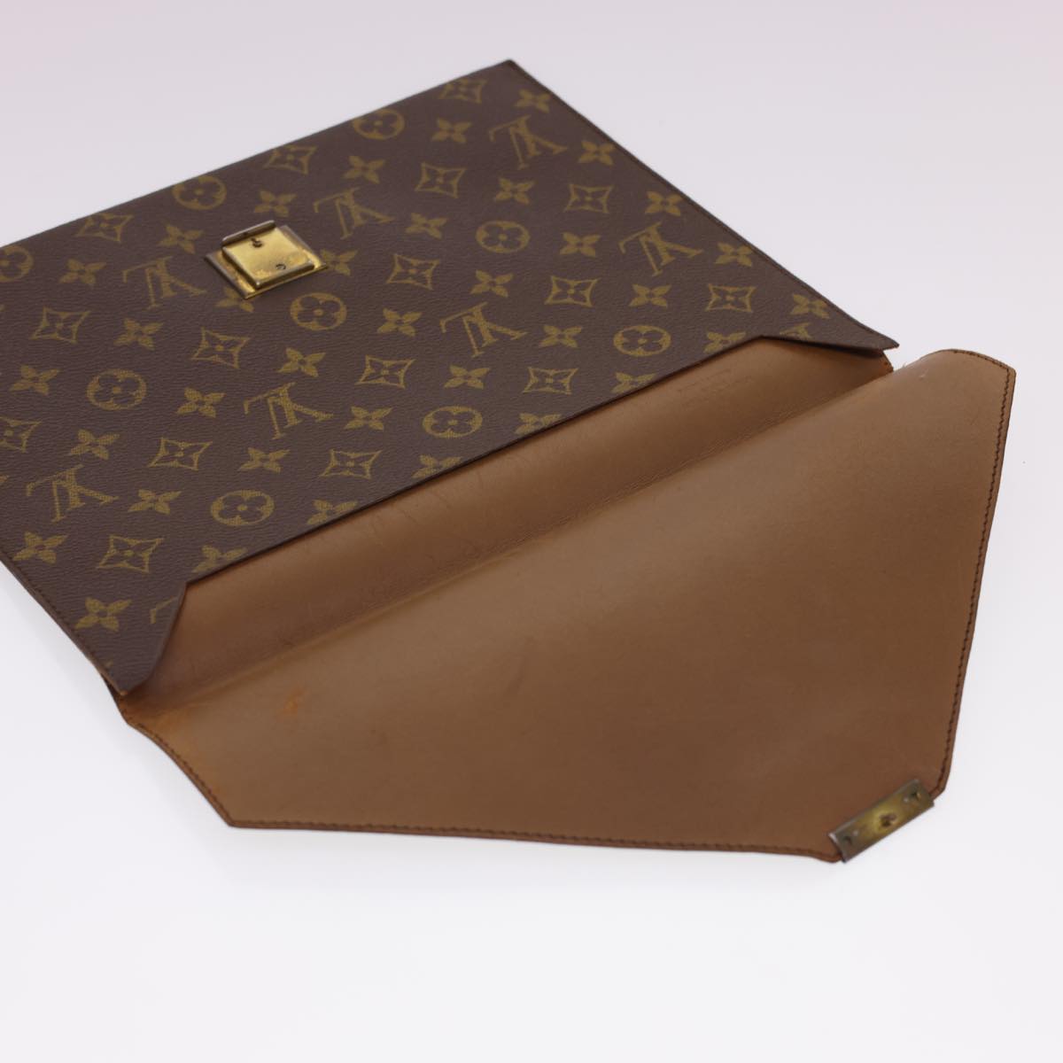 LOUIS VUITTON Monogram Posh plate Briefcase M53522 LV Auth rd4766