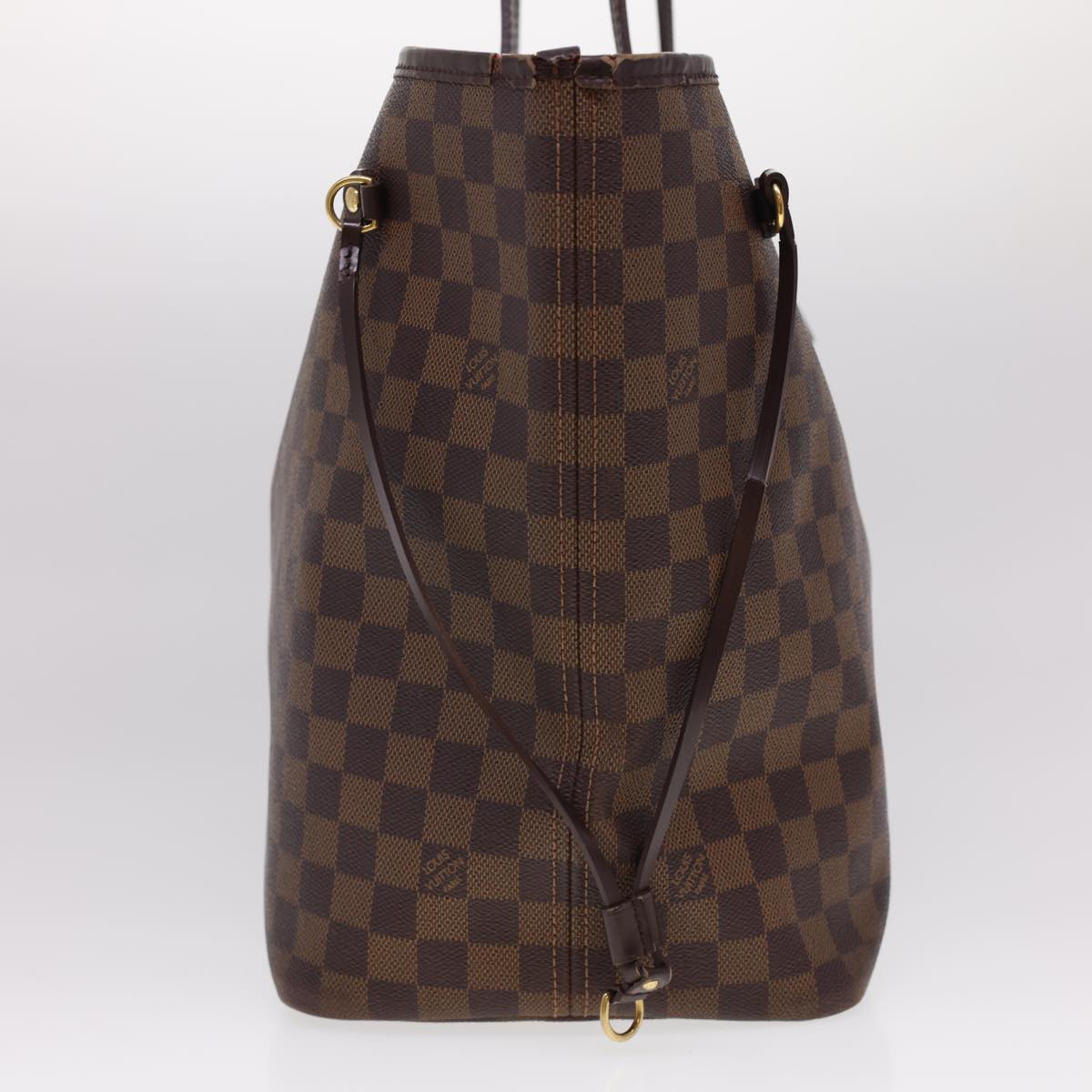 LOUIS VUITTON Damier Ebene Neverfull GM Tote Bag N51106 LV Auth rd4774