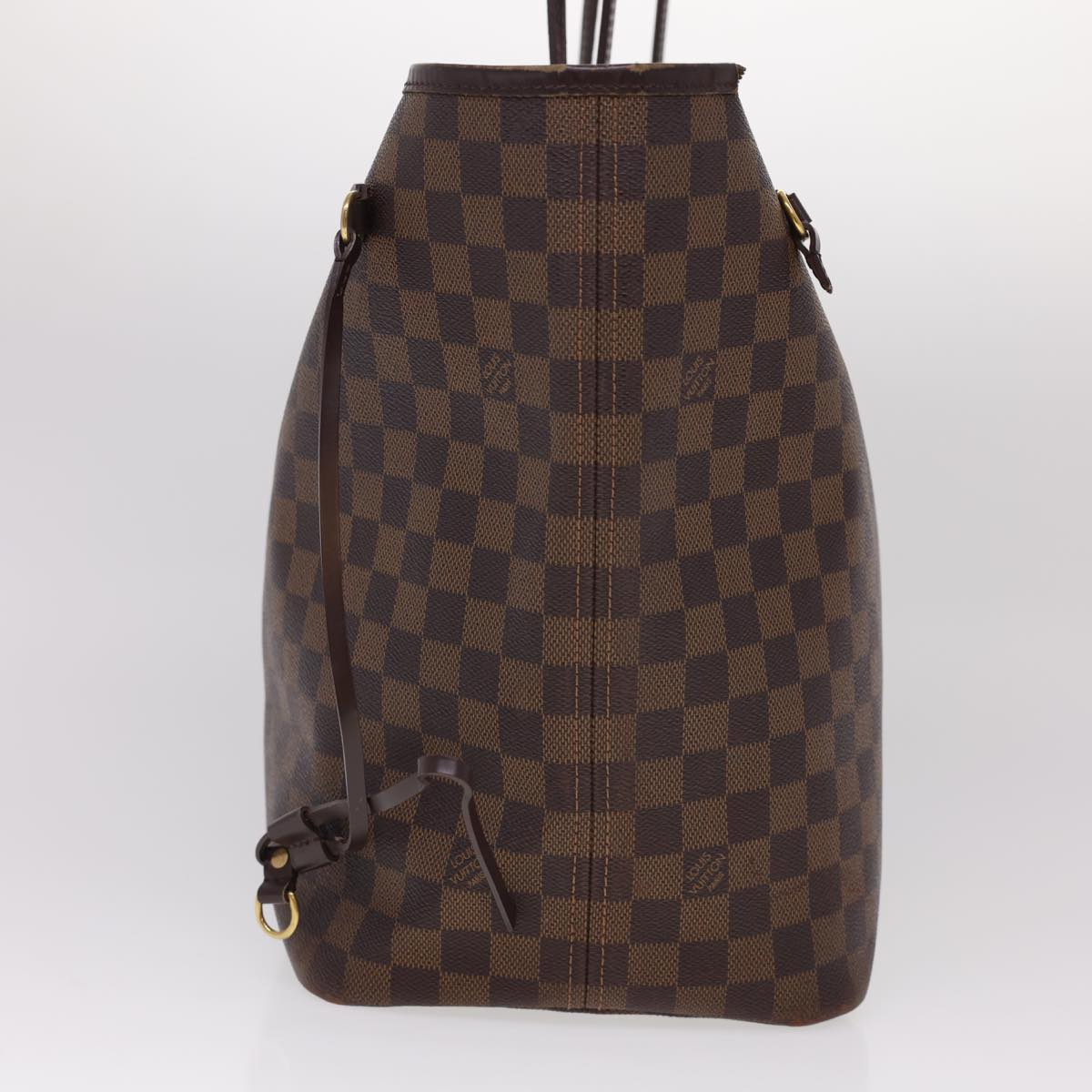 LOUIS VUITTON Damier Ebene Neverfull GM Tote Bag N51106 LV Auth rd4774