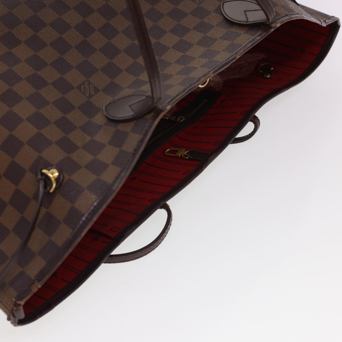 LOUIS VUITTON Damier Ebene Neverfull GM Tote Bag N51106 LV Auth rd4774