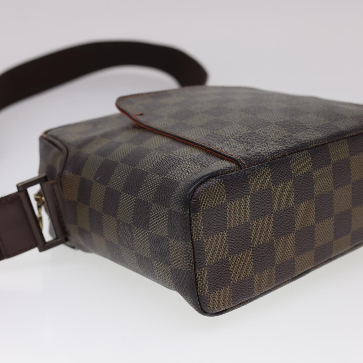 LOUIS VUITTON Damier Ebene Olaf PM Shoulder Bag N41442 LV Auth rd4775