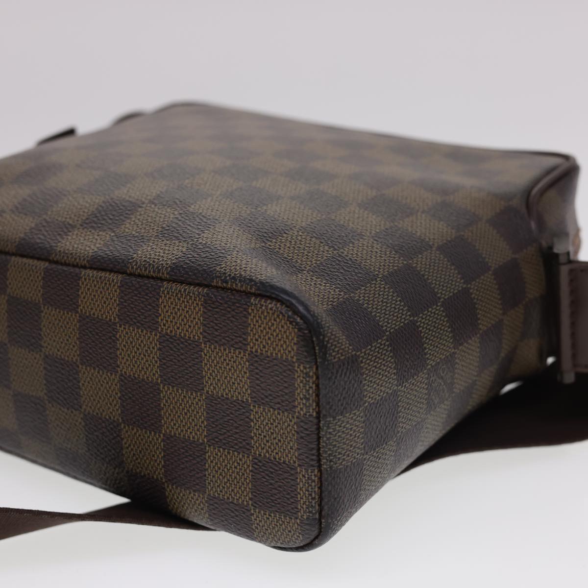 LOUIS VUITTON Damier Ebene Olaf PM Shoulder Bag N41442 LV Auth rd4775