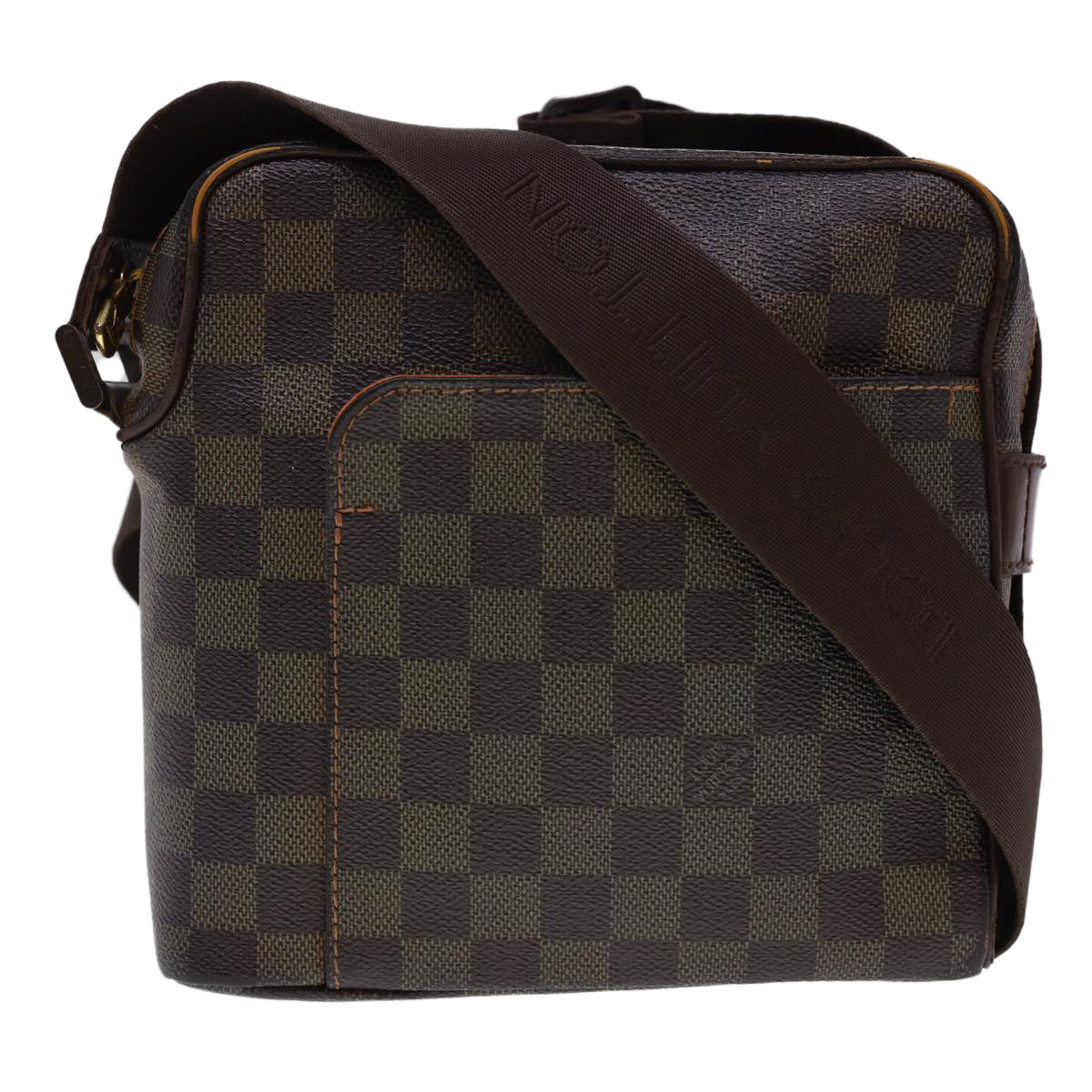 LOUIS VUITTON Damier Ebene Olaf PM Shoulder Bag N41442 LV Auth rd4775