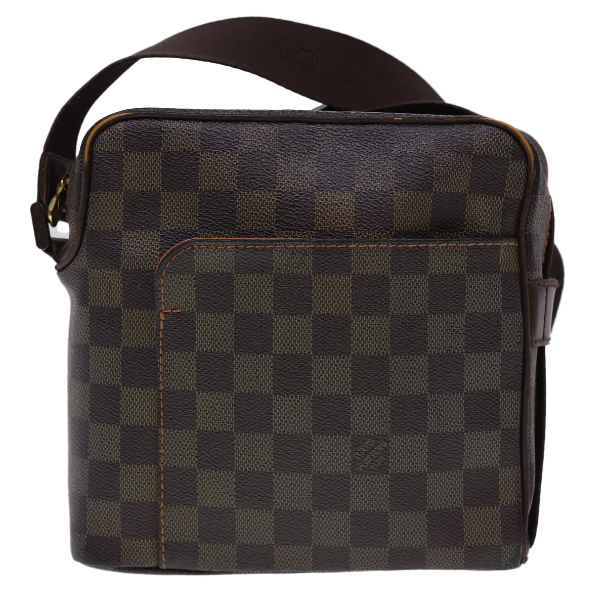 LOUIS VUITTON Damier Ebene Olaf PM Shoulder Bag N41442 LV Auth rd4775