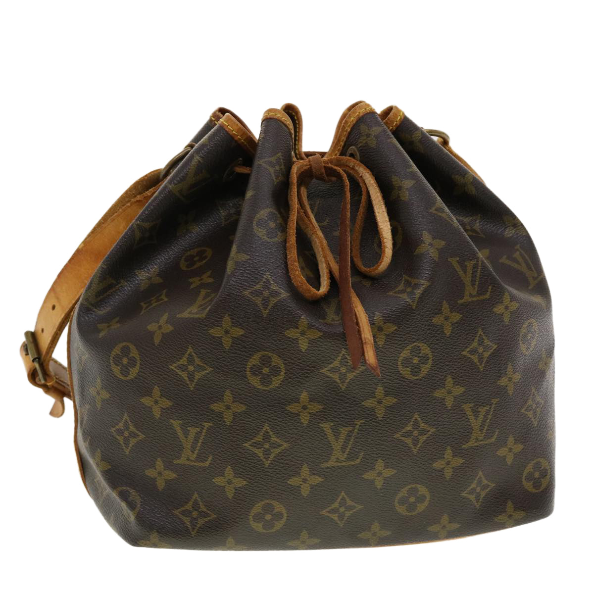 LOUIS VUITTON Monogram Petit Noe Shoulder Bag M42226 LV Auth rd4796