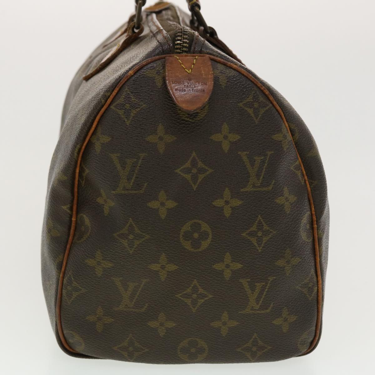 LOUIS VUITTON Monogram Speedy 30 Hand Bag M41526 LV Auth rd4836