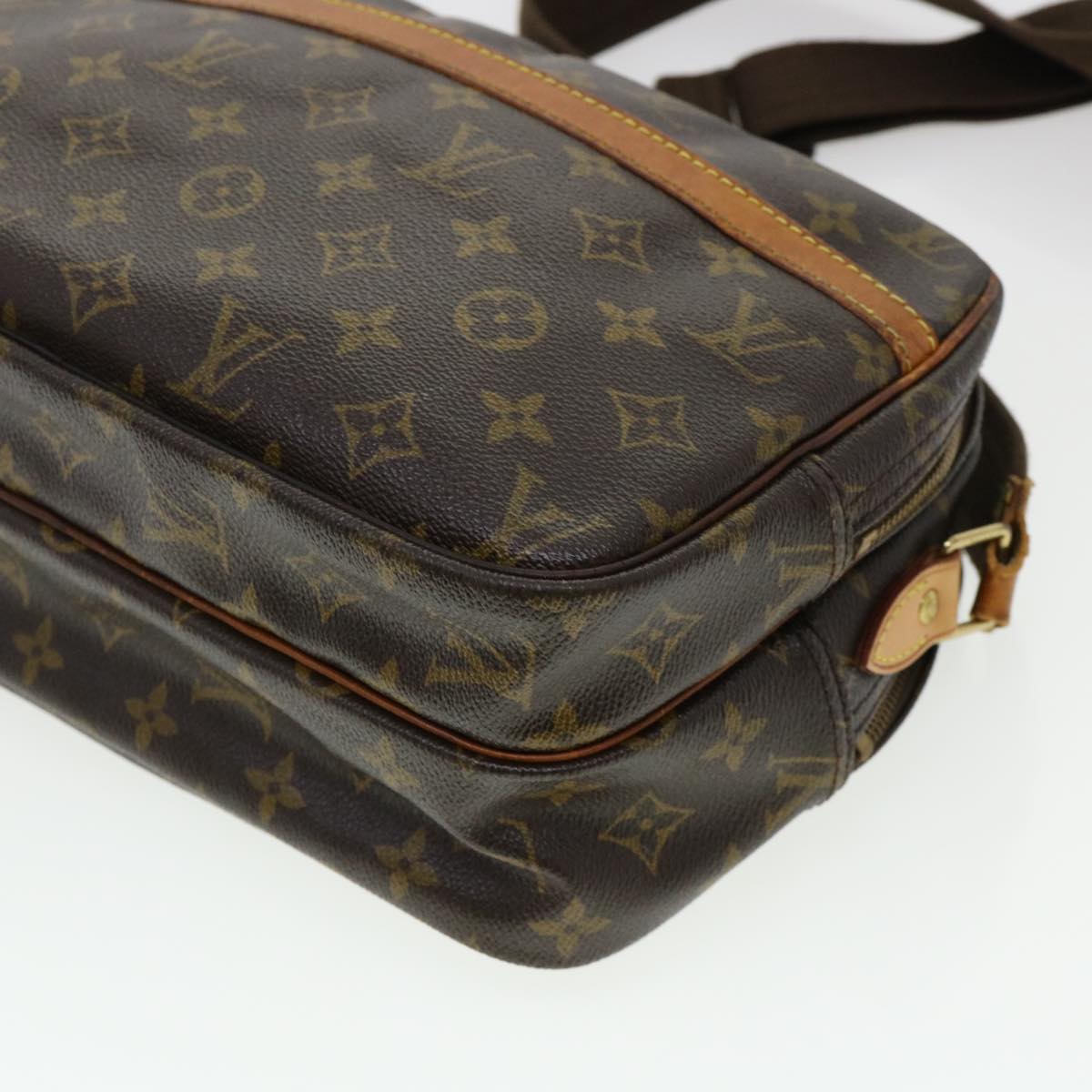 LOUIS VUITTON Monogram Reporter PM Shoulder Bag M45254 LV Auth rd4855