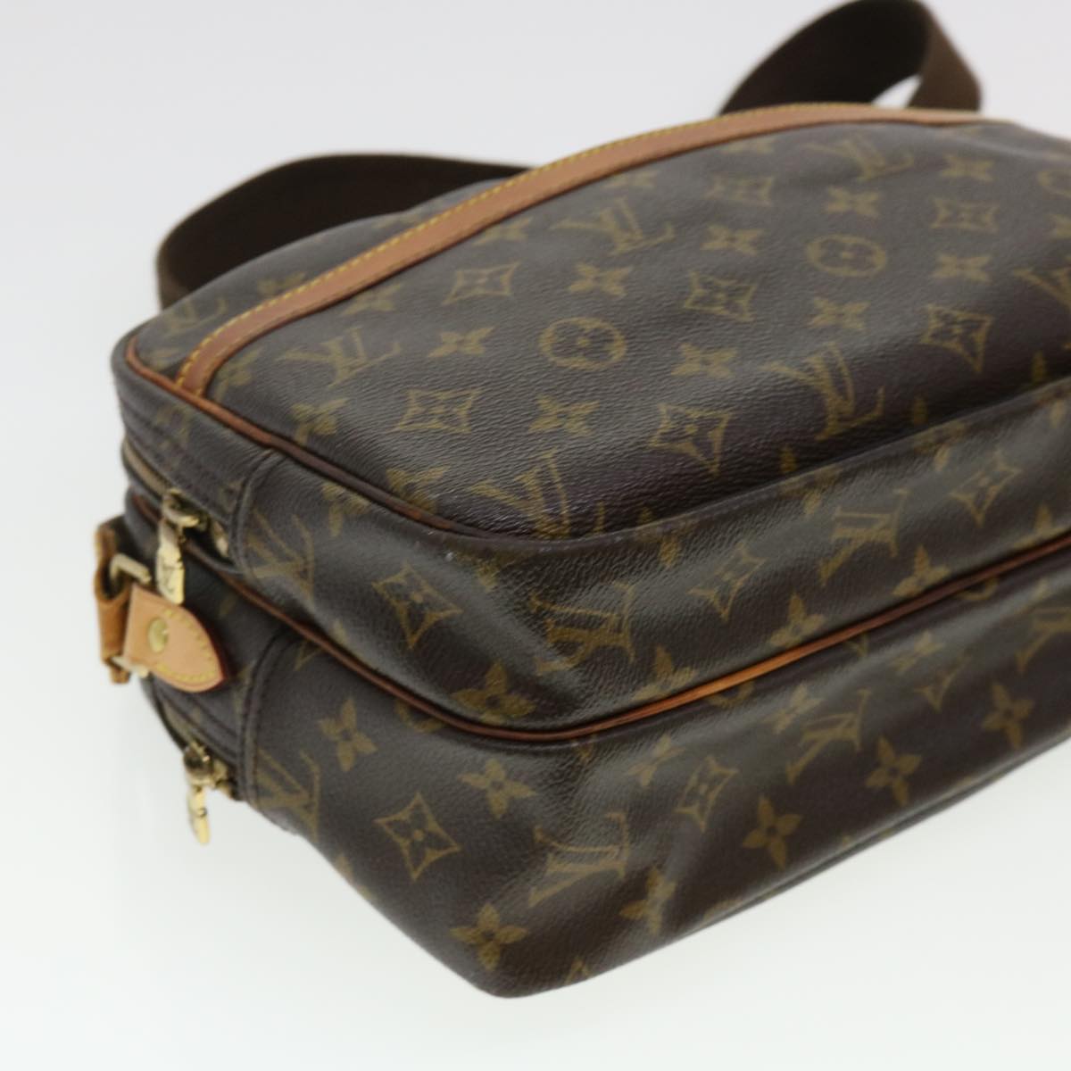 LOUIS VUITTON Monogram Reporter PM Shoulder Bag M45254 LV Auth rd4855